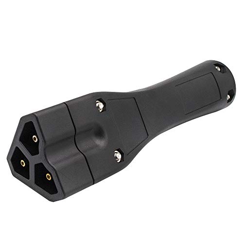 Drive-up 48 Volt Golf Cart 3-Pin Triangle Charger Plug Handle Fits EZGO RXV 604321, 611219 (Charger Plug)