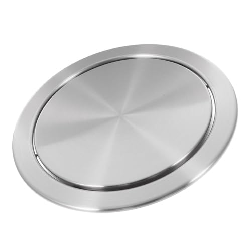 Couvercle de poubelle rond encastré de 19,3 à 23 cm pour salle de bain et cuisine