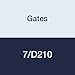 Gates 7/D210 Hi-Power II Powerband V-Belt with V-80 Matching Program, D Section, 8-3/4" Overall Width, 3/4" Height, 215" Belt Outside Circumference