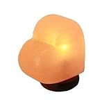 CrystalGeode Naturale Himalayano a Forma di Cuore Lampada di Sale