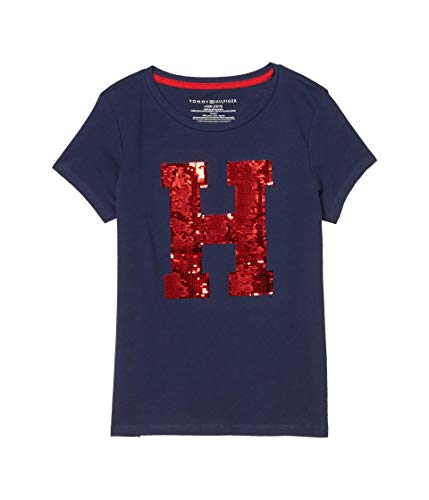 Image of Tommy Hilfiger Girls Sequin Flag Tee (Big Kids)