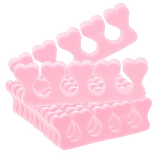 NOLITOY 40pcs Pink Manicure Tools Set Toe Separators for Nail Eva Foam Easy to Use