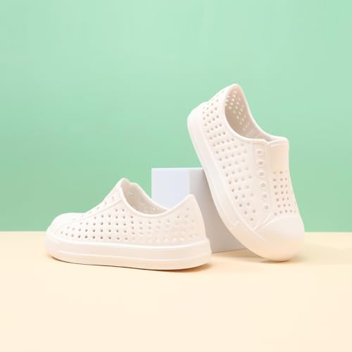 QLZ Toddler Kids Water Shoes for Boys Girls Garden Sandals Rubber Shoes Beach Sneakers, Slip-on Anti-Slip Lightweight Breathable Quick Dry Soft Flexible（Toddler/Little Kid/Big Kid）3