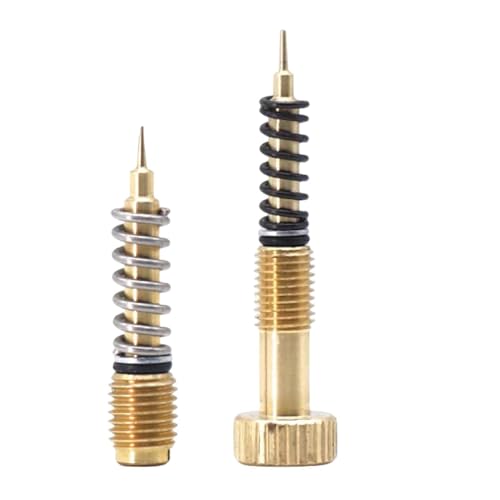 2個空燃比調整スクリュー、オートバイキャブレターエア調整ネジ 、キャブレターアイドルミクスチャーネジ - キャブ FCR エアスクリューの調整,キャブ FCR エアスクリュー、CV40 CVK34 36 40mm アイドル混合燃料比スクリューを調整します