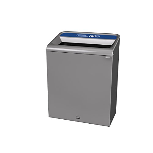 Image of Rubbermaid Commercial Products 1961508 Configure Waste Receptacle Mixed Recycling Can, 45 gal, Grey Stenni