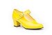 Scarpe da flamenco per bambina e donna, mod. 302, scarpe made in Spain Giallo Size: 38 EU