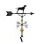 Montague Metal Products 32-Inch Deluxe Weathervane with Satin Black Retriever Ornament