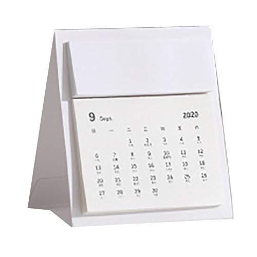 Mini agenda de bureau 2021 - Calendrier mensuel quotidien - Calendrier scolaire - Pour l'école, le bureau, la maison - Blanc Cover