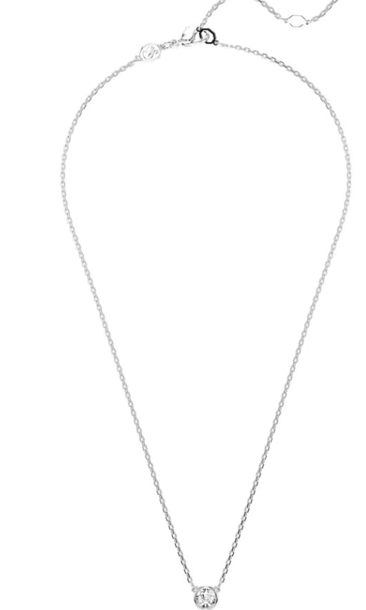 SWAROVSKI Imber pendant Round cut, White, Rhodium plated2