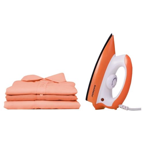 Image of Kelvinator Dry Iron with LED Indicator, Orange and White (KDISP0061)