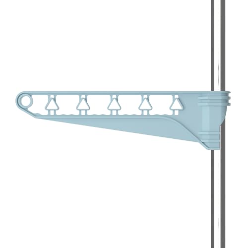 Hyfive Clothes Airer Drying Rack Hanging Peg Clip On Airer Laundry Rail Hanger Dryer Stand Compact Foldable - Image 5