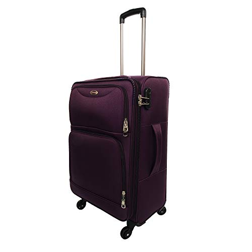 Image of STUNNERZ -Medium,Check-in Luggage -Trolley Bags,Travels Bags, Suitcase Tourist Bags |24 Inch | 62cm| (Purple) (4-Wheels)