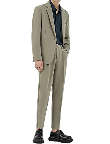 Veste et pantalon d'affaires formels décontractés pour hommes en coupe moderne