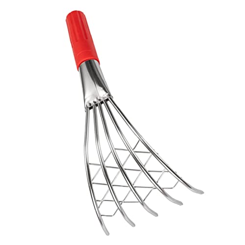 BCOATH Beach Clamming Rake Metal Claw Rake for Shellfish Oysters Clams and Crabs Handle Beach Tool with Net for Easy Shell Collection -  ZFR6LGZ55FTVO92835X06ZV