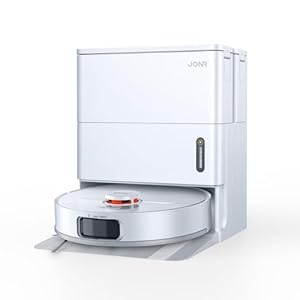 JONR T5 Pro Gen 2 15000Pa Saugroboter mit Wischfunktion, Saugkraft (Upgrade von T5 Pro) mit Heißlufttrocknung, Anti-Verfilzungs-Seitenbürste, Hindernisvermeidung, LiDAR-Navigation, All-in-One Dockund