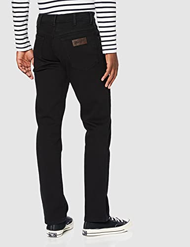 Wrangler TEXAS Denim Pants, Uomo, Nero (Black
