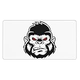 マウスパッド ゴリラ 大型 ゲーミング 特大 おおきい ゴム底 光学式 マウス対応 滑り止め 耐久性 良い おしゃれ かわいい 防水 適度な表面摩擦 40cm X 75cm r79