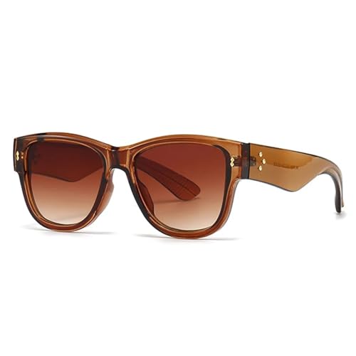 Lunettes de soleil de mode punk à rivets avec nuances UV400