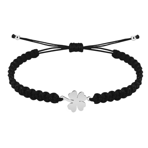 Pulsera Hilo Destino con Simbolos de acero inoxidable, amuletos de proteccion y...