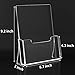 HIIMIEI Brochure Holder 8.5 x 11 inches, Acrylic Flyer Holder with 2 Pack, Plastic Stands for Displaying Magazines, Pamphlets, Literature, Brochures, Booklets, Menu