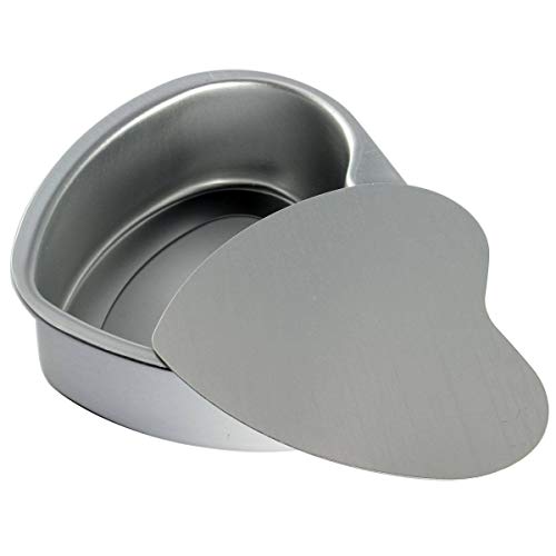 Eoocvt DANGAOMO-4 4Pcs Aluminium Heart Shaped Cake Pan Set Tin Muffin Chocolate Mold Baking thumb #2