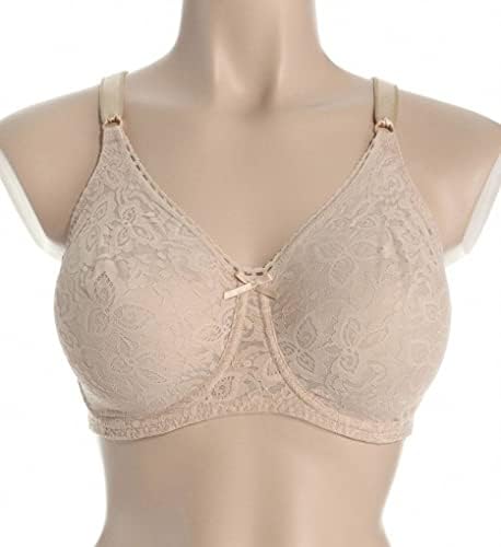 Bali Women's Underwire Bra, Lace 'N Smooth, Lace Full-Coverage Bra with Stay-in-Place Straps