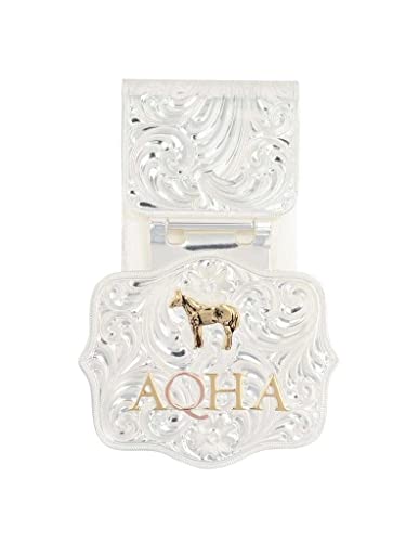 Montana Silversmiths Money Clip Men AQHA Legacy Buckle Silver QMCL4352