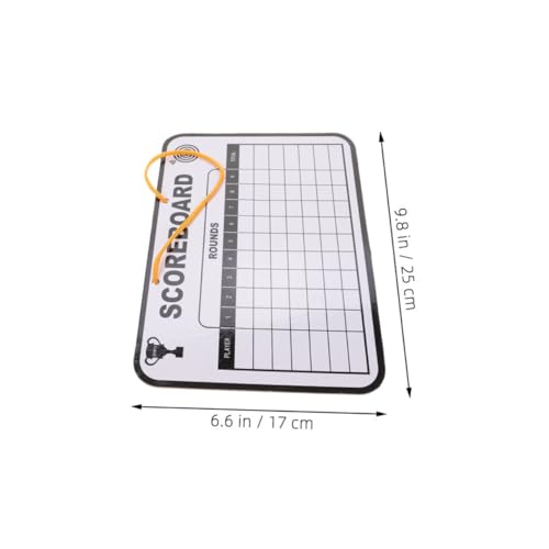Healeved set 2 pizarras para puntaje de golf doble cara miniatura 7