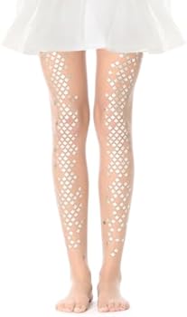 Fenical Panty zeemeermin vrouwen kousen pailletten panty strakke sprenkelslip voor vrouwen dames meisjes - goud