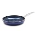 Blue Diamond CC001647-001 Toxin Free Ceramic Nonstick Metal Utensil Dishwasher/Oven/Broiler Safe Round Grill Pan, 10'