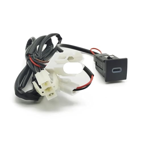 GRQAEQ VW Golf 6 Jetta 5 MK5 ɓK ԐFLED ԗp PD^CvC/QC 3.0 USB}[d gѓdb[d\Pbg dRZgA_v^[t(Type C)