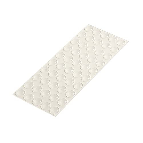HELPMATE Gummipuffer transparent 50 Stück klein rund selbstklebend 8x1 6 mm Lärm und Rutschstopper Elastikpuffer Schutzpuffer Türpuffer