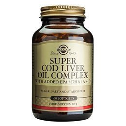 Solgar Super Cod Liver Oil Complex Softgels with Added EPA and DHA