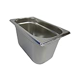 Fassungsvermögen: 4,0 Liter GN 1/4 Gastronormbehälter GN-Behälter Edelstahl 4,0 Liter Tiefe 150mm