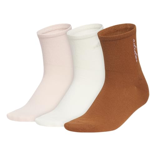 Image of adidas Luxe High Quarter Fashion Sock 3-Pairs | 3-Pack, Logo or Striped, Targeted Cushioning, Arch Support, Breathable Moisture-Wicking, All-Day Comfort