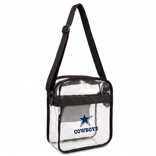 Littlearth NFL Dallas Cowboys Clear Crossbody Carryall Team Color 12 x 12 x 6