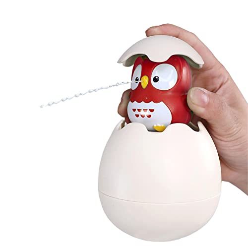 zihui Juguetes de baño para bebés,Lindos Juguetes de baño de Huevo para 1-3 | Bonitos Juguetes de baño de Huevo para incubar de búho para niños pequeños de 1 a 3 años, Juguetes de Chorro de Agua Cover