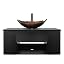 Brown Leaf Glass Sink