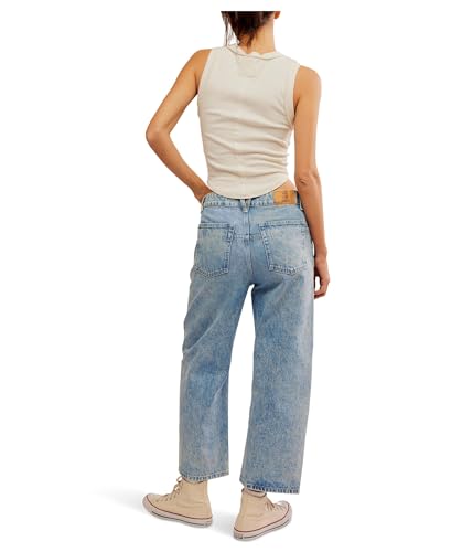 Free People Women's We The Free Deep Trance Dropped Boyfriend Jeans3