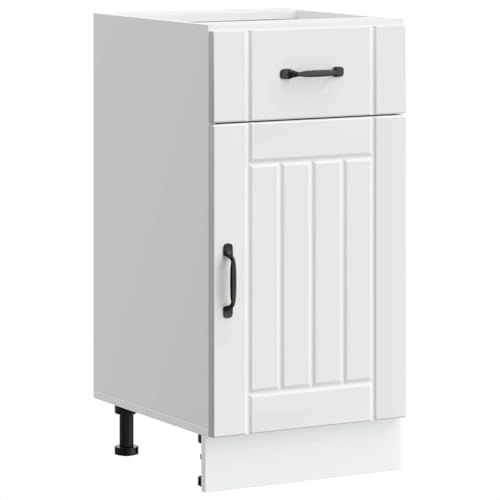 Mimdixy Armario para debajo del fregadero de cocina, mueble bajo lavabo, armario de cocina, color blanco, material de madera, para salón, cocina, estudio, se puede montar rápidamente