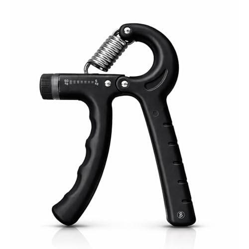 Image of CRAE Hand Gripper - Adjustable Grip Strengthener for Forearm, Wrist & Finger Workout Men & Women Capacity 60 kg (Black)