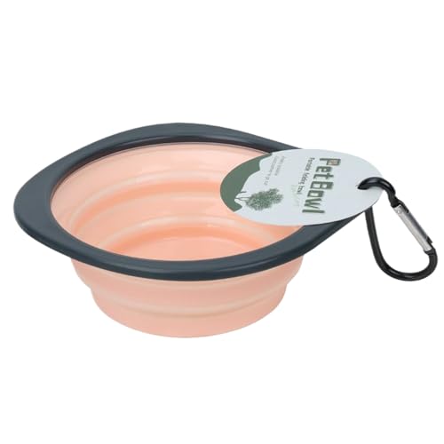 Ciotola portatile per cani - Animali domestici portatili durante il viaggio, accessori per l'esterno: Maschio pieghevole portatile per gatti e cani in campeggio -Escursioni | Con Clip Di Con Carabiner