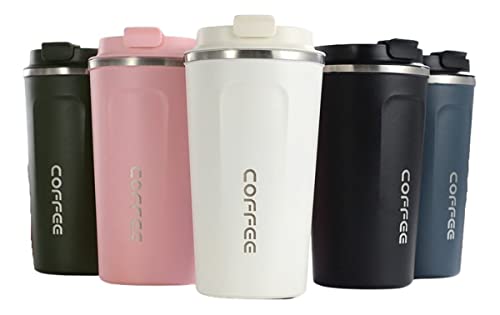 Copo Termico Inox Cafe Cha Cerveja Chope com Tampa (Rosa)