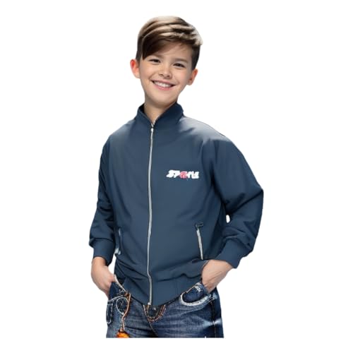 Image of HRKK Kids Windcheaters Solid Polyester Blend Jackets for Boys and Girls |