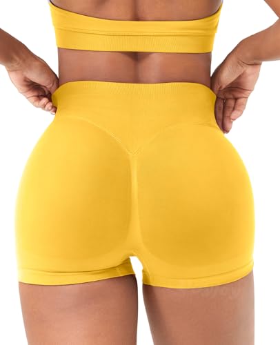 Image of VOYJOY Women Workout Impact Shorts 2.5 inch / 3.6 inch / 4.5 inch / 6 inch Scrunch Butt Booty | Tummy Control, High Waisted, Bike Short, Gentle Compression, for Women
