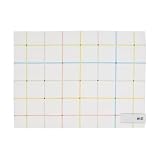 mii ミィ ランチクロス 綿 洗濯可 弁当風呂敷 名前タグ付(油性でも滲みにくい) 35×25cm 1枚組 グリッド柄 軽い 保育園 幼稚園 アウトドア 弁当箱 女性 子供 ホワイト 2101-0022