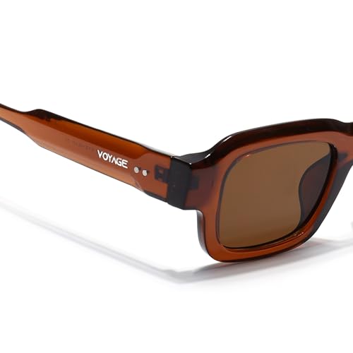 Image of Voyage UV Protection Rectangle Sunglasses for Men & Women