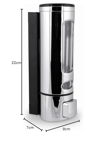 Image of Wall-Mounted Liquid Soap Dispenser | Multi-Use for Hand Sanitizer, Shower Gel, Dish Soap, Shampoo & Foam | ABS Plastic, Leak-Proof, Refillable - Ideal for Bathroom & Kitchen (Silver)