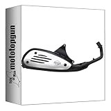 0265 leovince scarico completo omologato sitoplus acciaio compatibile con vespa 150 et4 1999 2000 2001 2002 mototopgun 0265