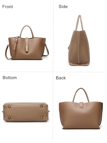 Chic PU Crossbody tote bags for women - Lock Clasp shoulder handbag for Work and Daily Use, Versatile Handbags for Women3